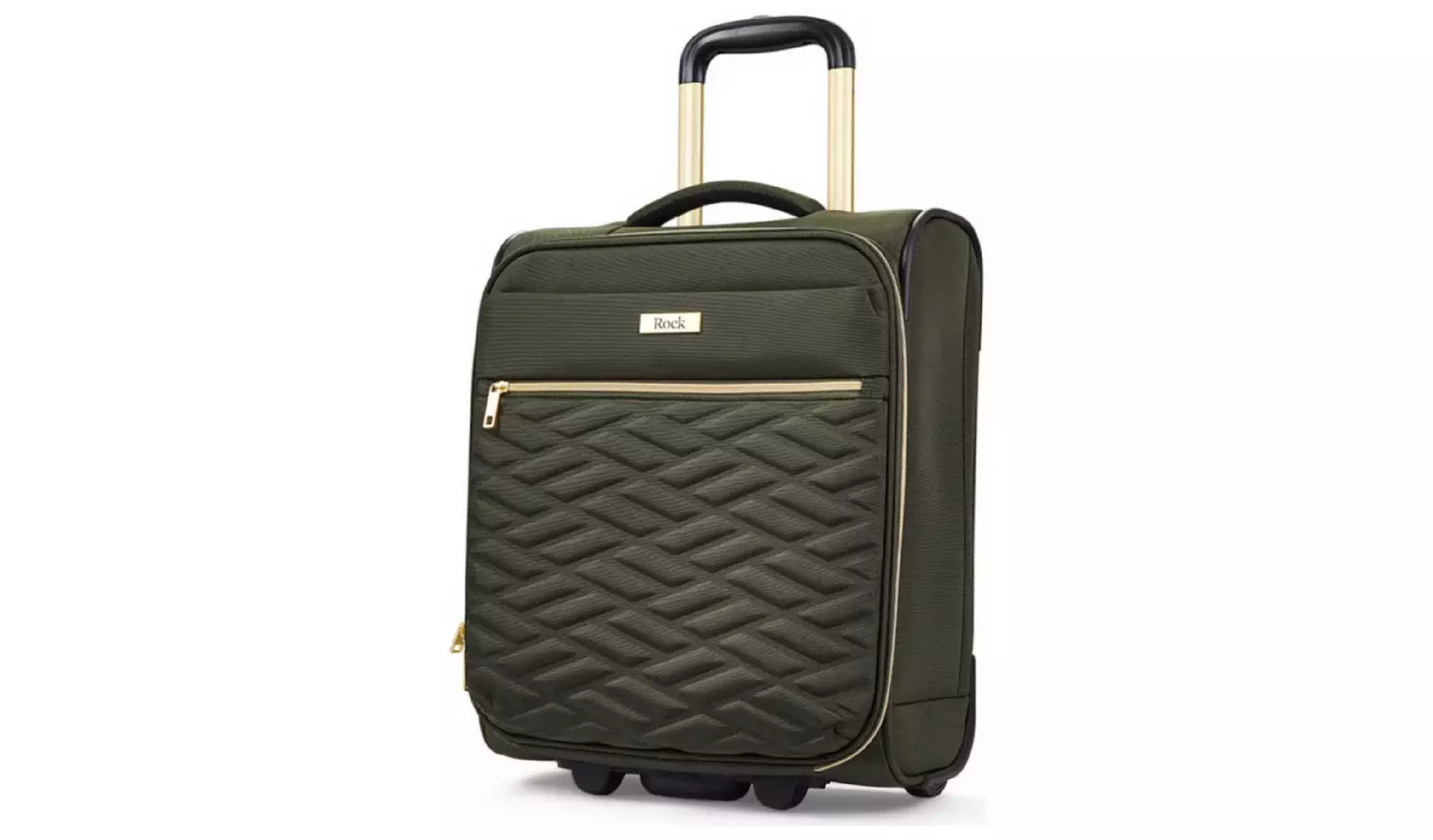 Rock 2 Wheel Soft Suitcase - Small, Khaki