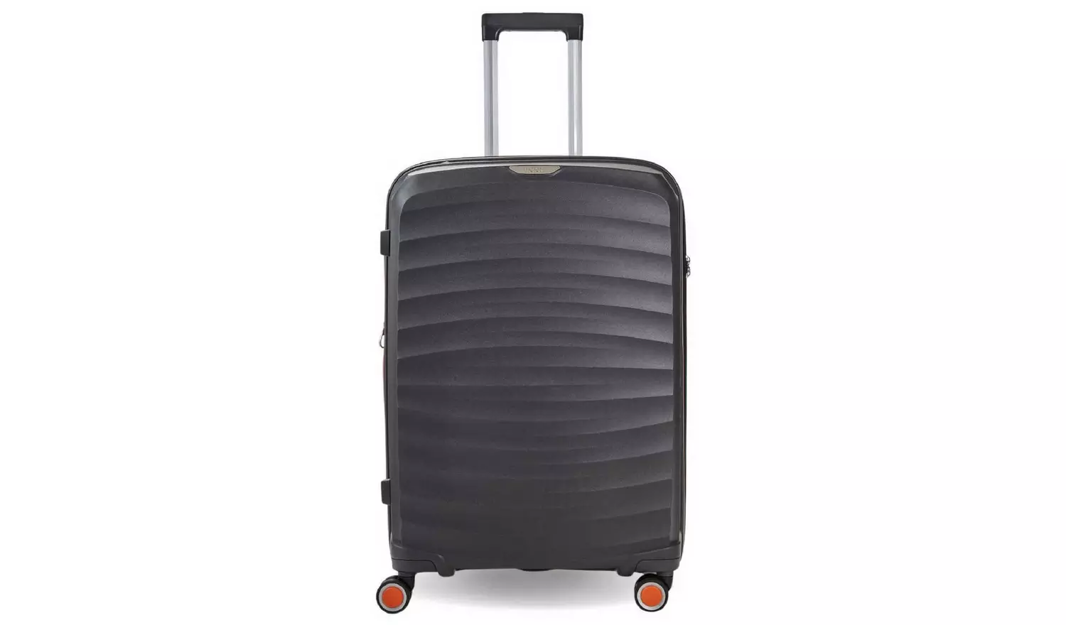 Rock Expandable 8 Wheel Hard Suitcase - Medium, Charcoal