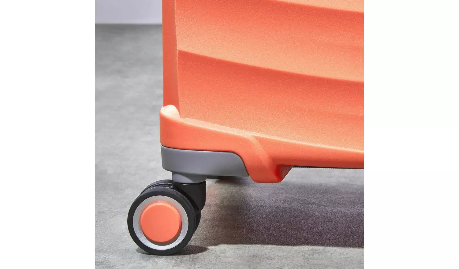 Rock Expandable 8 Wheel Hard Suitcase - Large, Peach