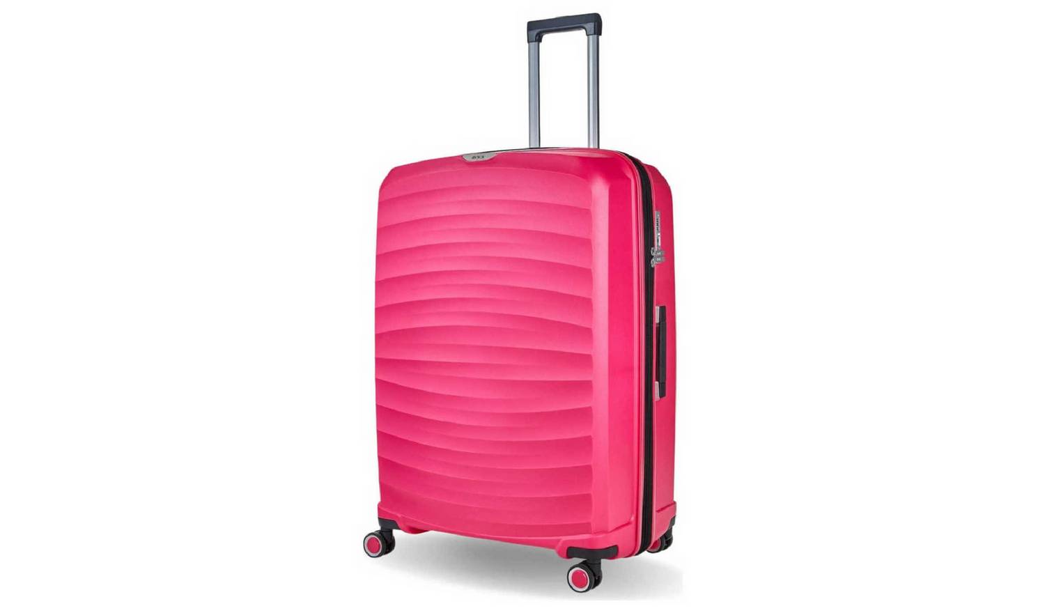 Rock Expandable 8 Wheel Hard Suitcase - Large, Pink