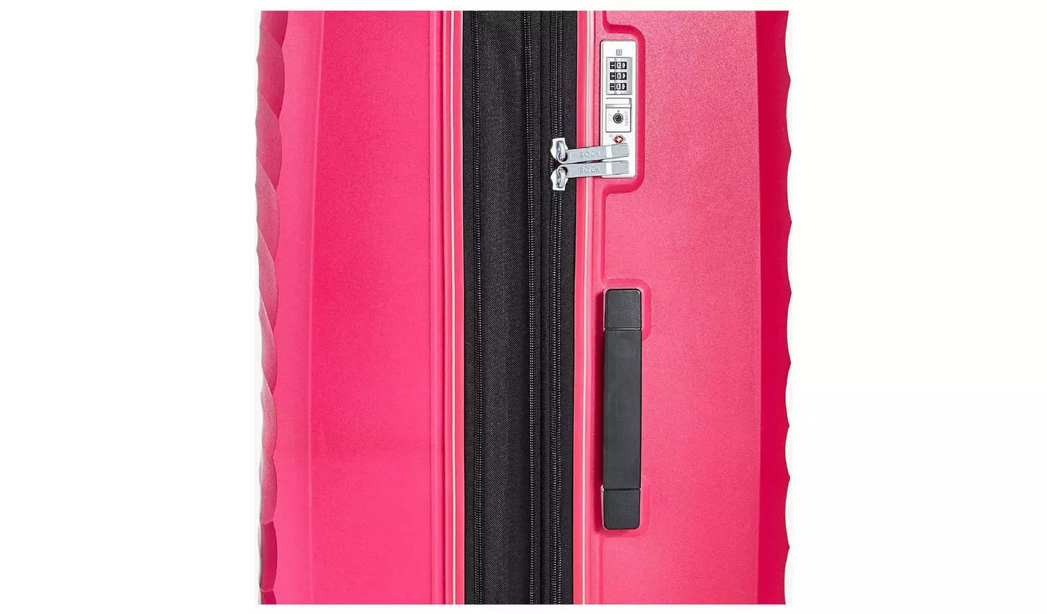 Rock Expandable 8 Wheel Hard Suitcase - Large, Pink