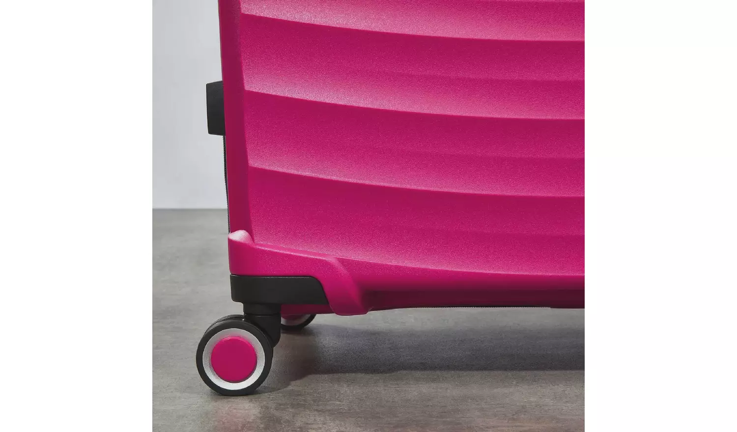 Rock Expandable 8 Wheel Hard Suitcase - Medium, Pink