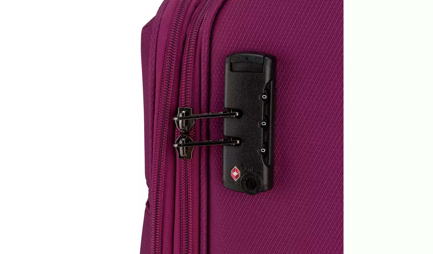 Featherstone 8 Wheel Soft Large Suitcase - Purple