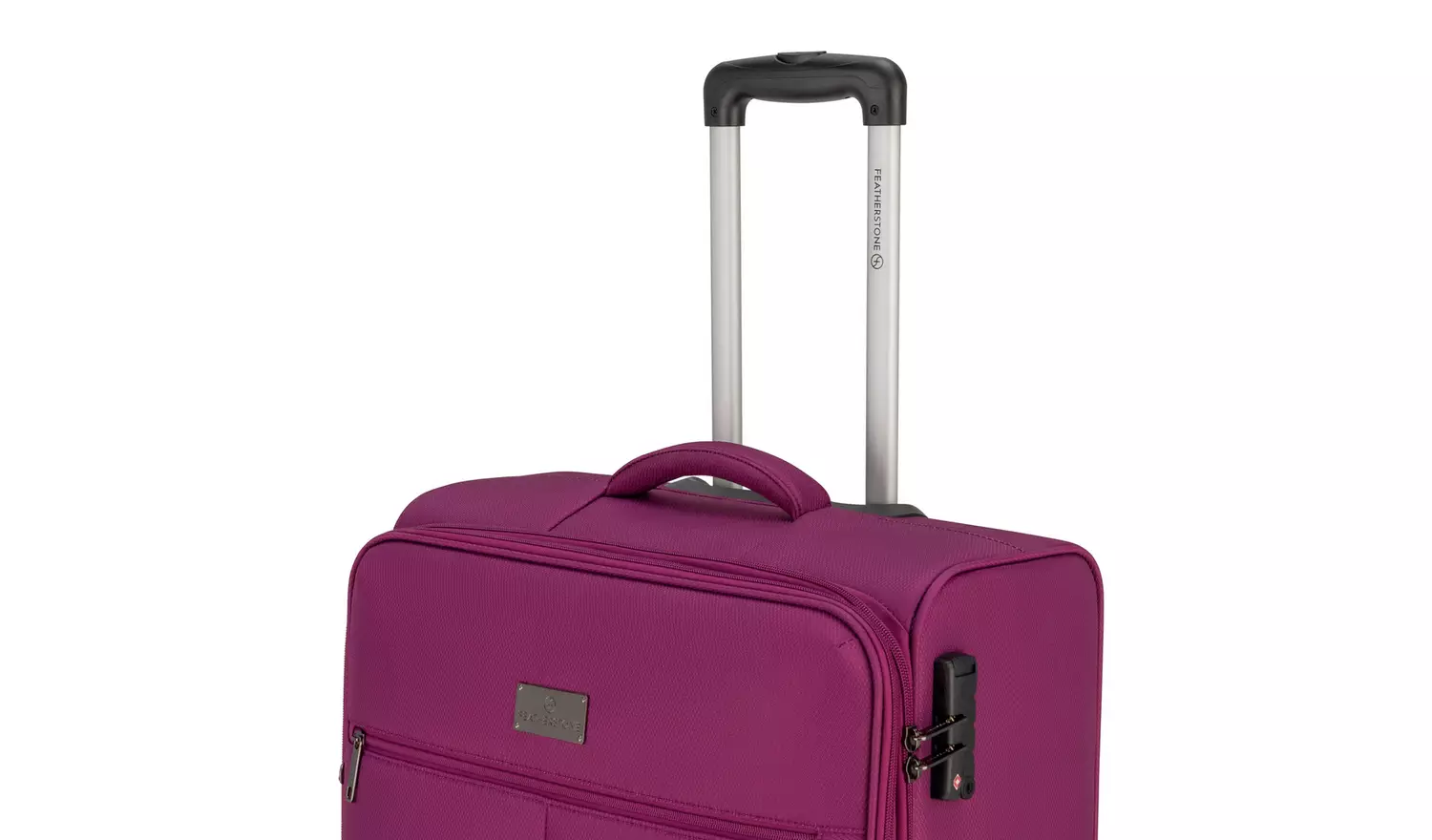 Featherstone 8 Wheel Soft Large Suitcase - Purple