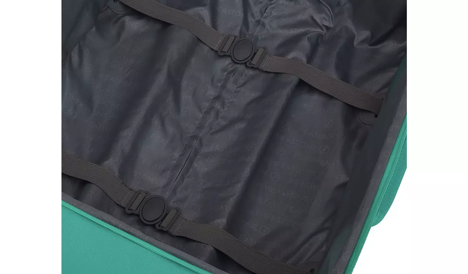 Featherstone 4 Wheel Soft Medium Suitcase - Turquoise