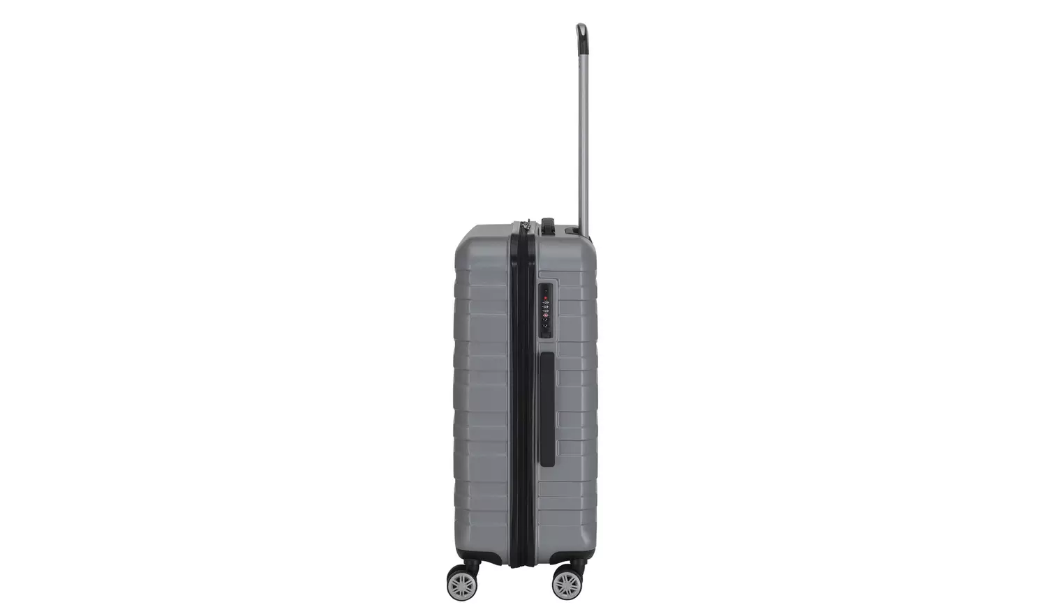 Featherstone 8 Wheel Hard Medium Suitcase - Silver