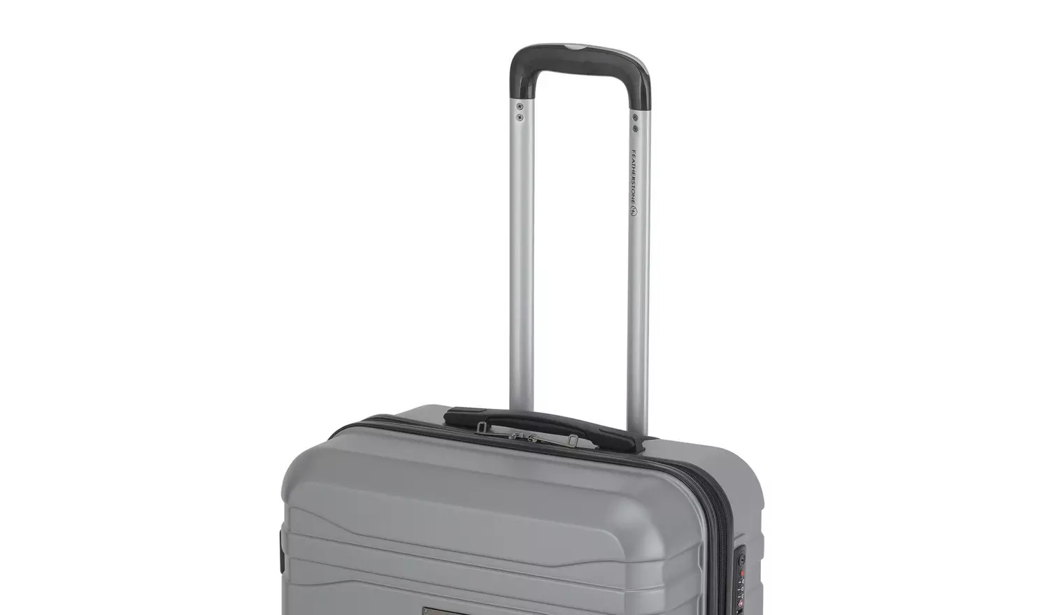 Featherstone 8 Wheel Hard Medium Suitcase - Silver
