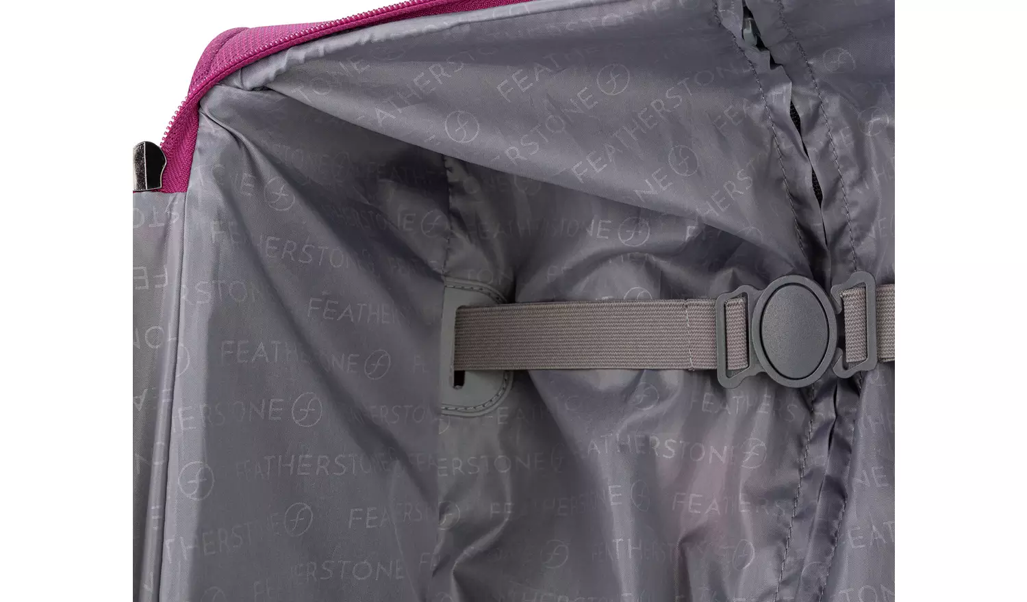 Featherstone 8 Wheel Soft Cabin-Size Suitcase - Purple