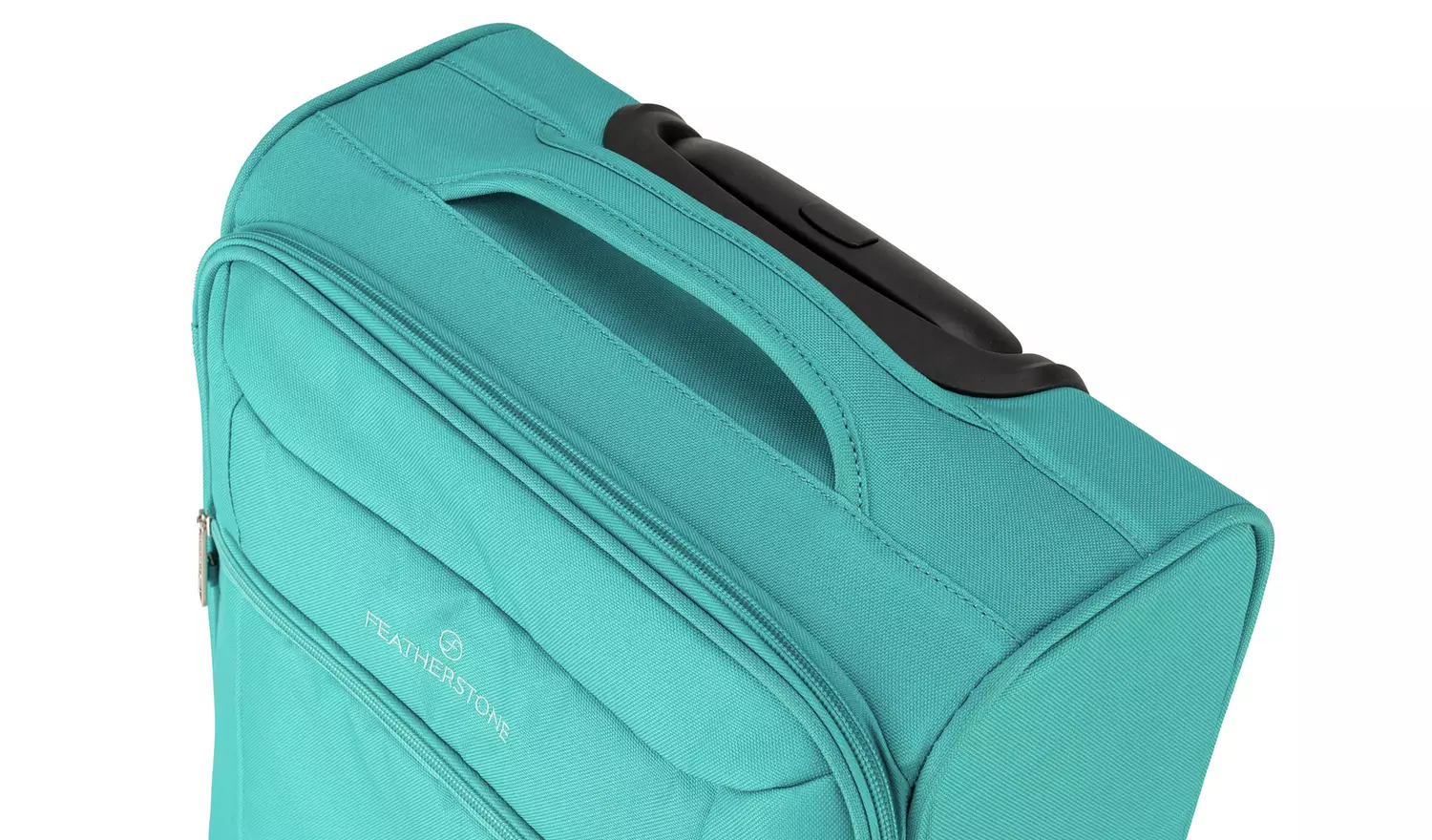 Featherstone 4 Wheel Soft Cabin-Size Suitcase - Turquoise