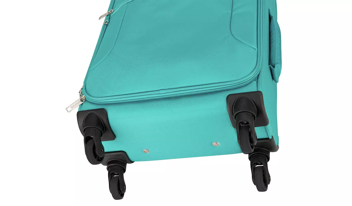 Featherstone 4 Wheel Soft Cabin-Size Suitcase - Turquoise