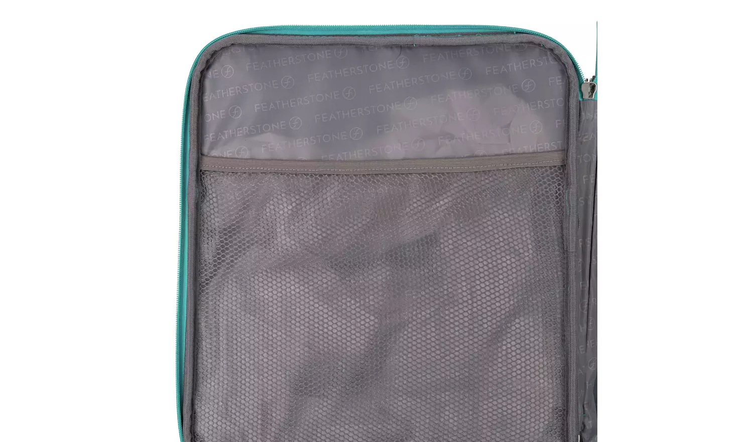 Featherstone 4 Wheel Soft Cabin-Size Suitcase - Turquoise