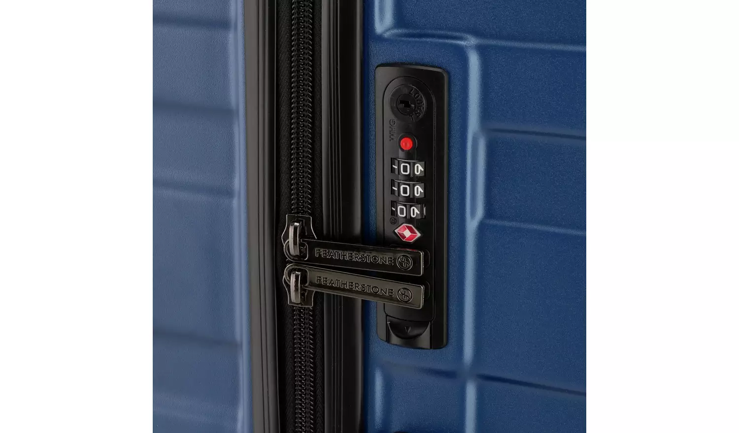 Featherstone Hard 8 Wheel Large Suitcase - Navy