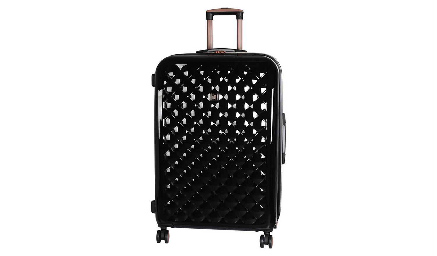 it Luggage Large Expandable 8 Wheel Hard Suitcase - Black