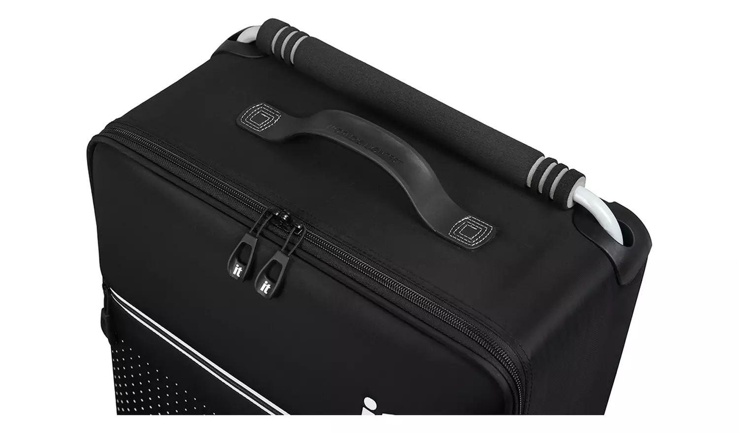 it Luggage World's Lightest 2 Wheel Suitcase Black Medium
