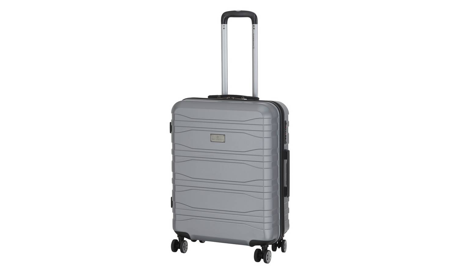 Featherstone 8 Wheel Hard Medium Suitcase - Silver