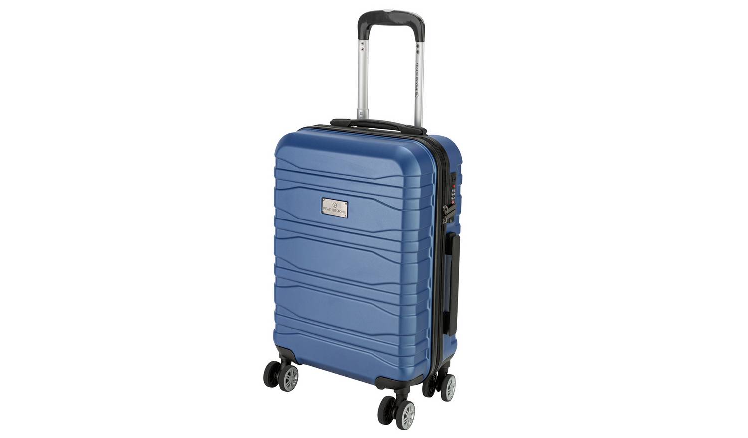 Featherstone 8 Wheel Hard Cabin-Size Suitcase - Navy