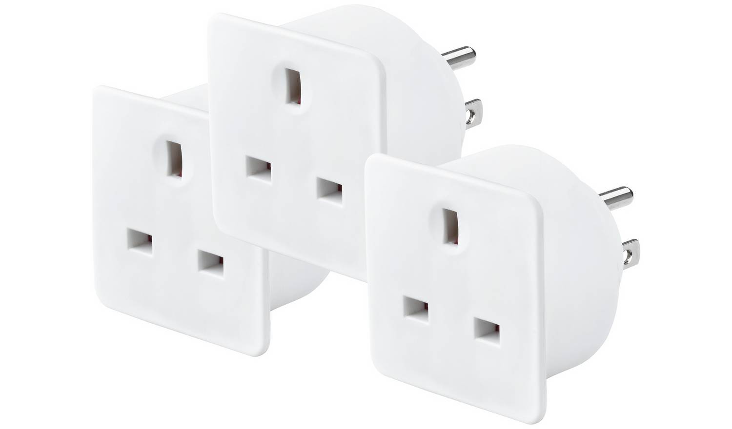 Masterplug UK to USA Travel Adaptor - 3 Pack
