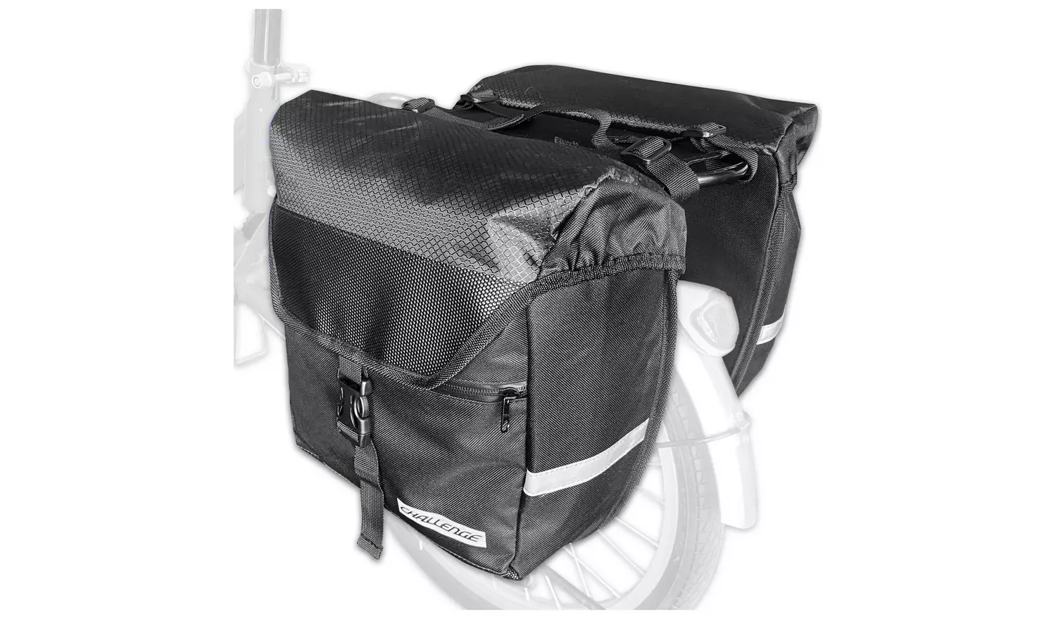 Challenge 21L Capacity Double Pannier Bike Bag