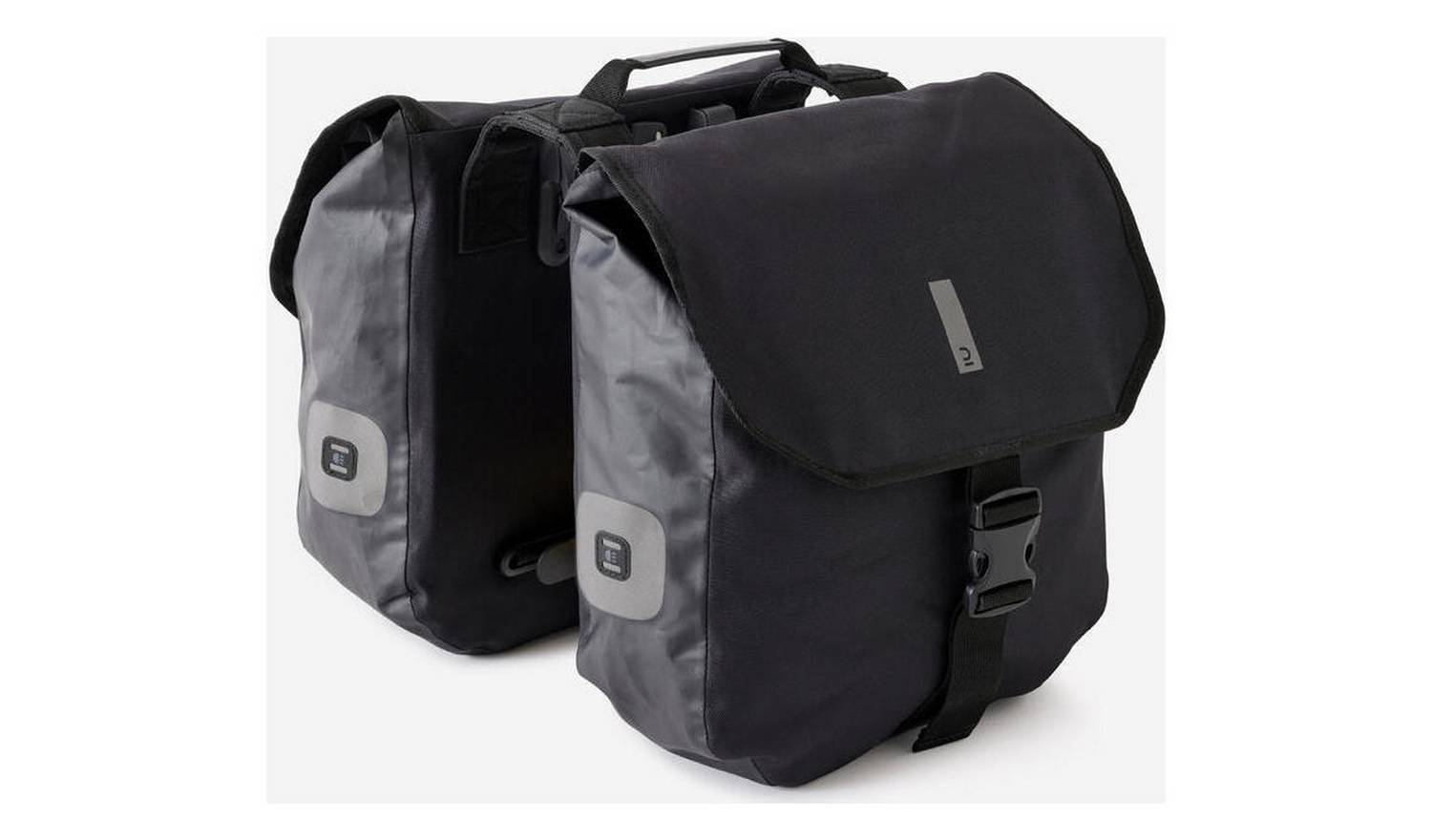 Decathlon 540 Waterproof Pannier Rack Bike Bag - 2x20L