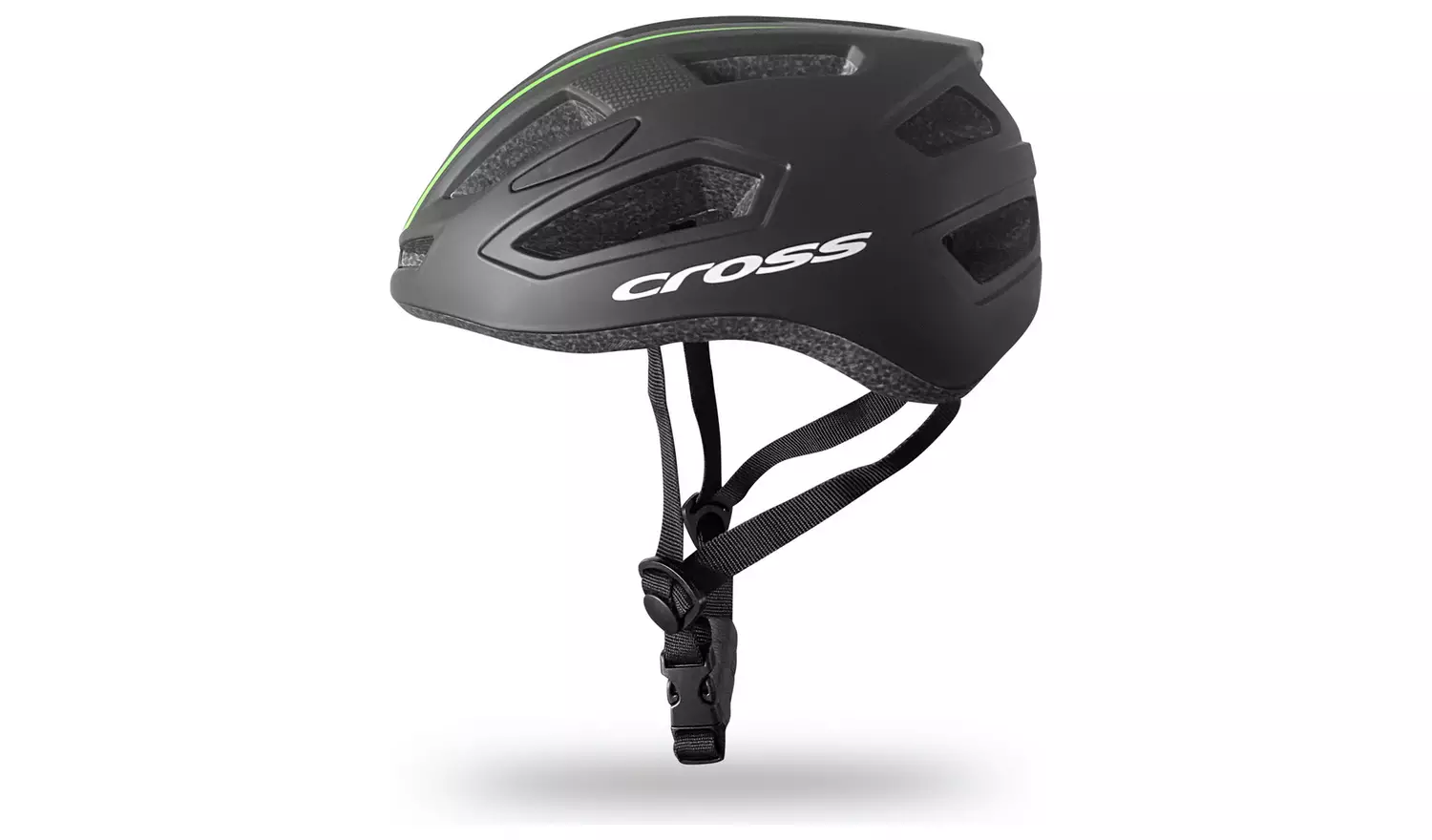Cross 58-62cm Bike Helmet - Black and Green