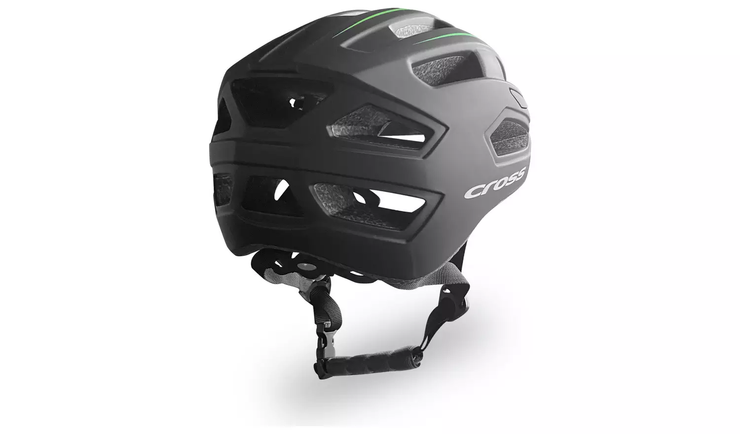 Cross 58-62cm Bike Helmet - Black and Green