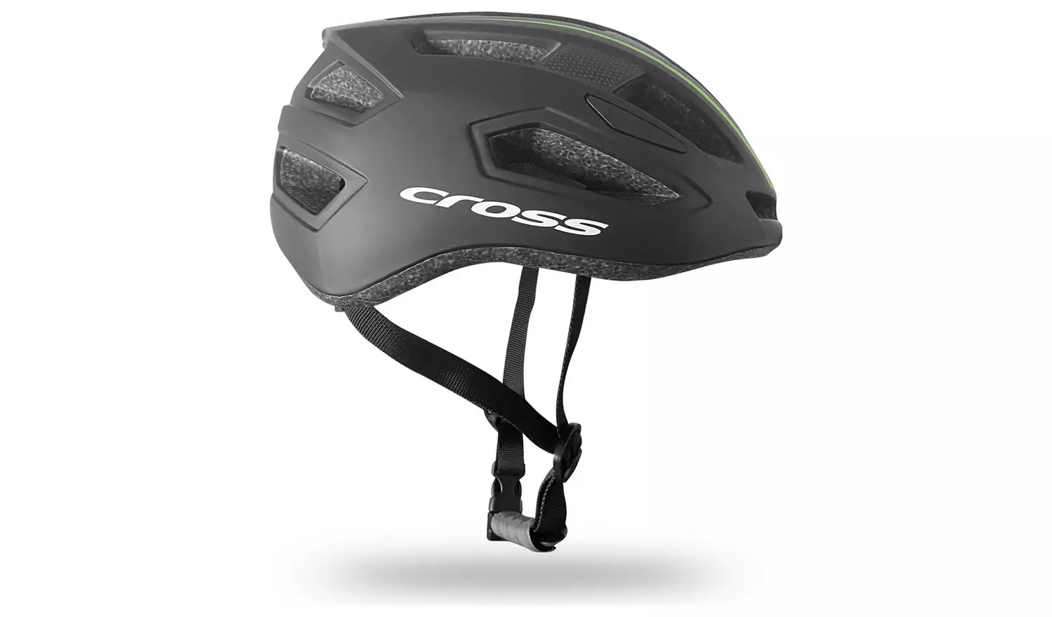 Cross 58-62cm Bike Helmet - Black and Green