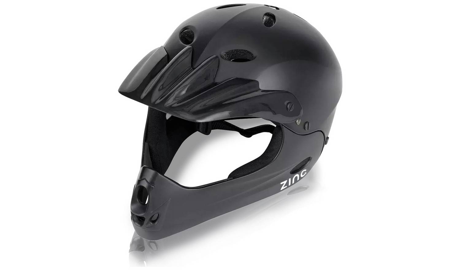 Zinc Full Face Bike Helmet - Black