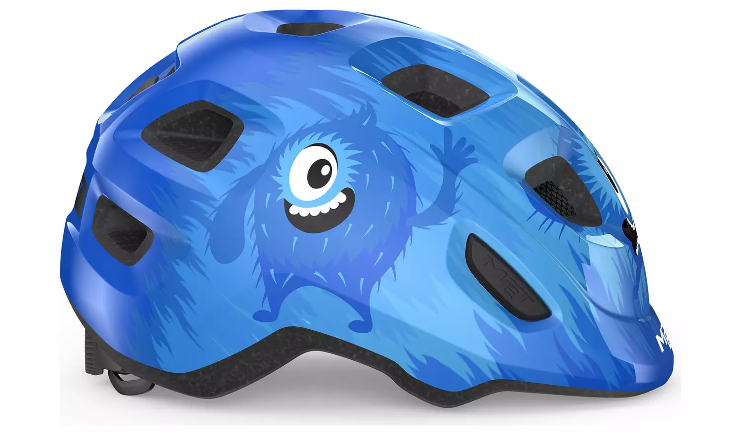 Met Hooray Kids Helmet - Blue Monsters Glossy