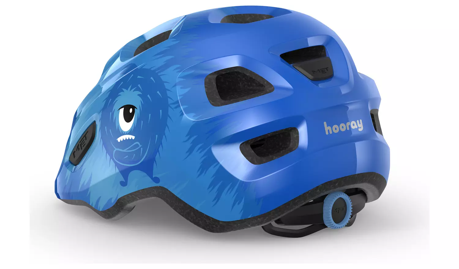 Met Hooray Kids Helmet - Blue Monsters Glossy