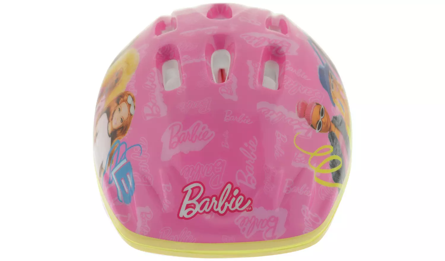 Barbie Kids Bike Helmet with Adjustable Dial Fitting - Pink