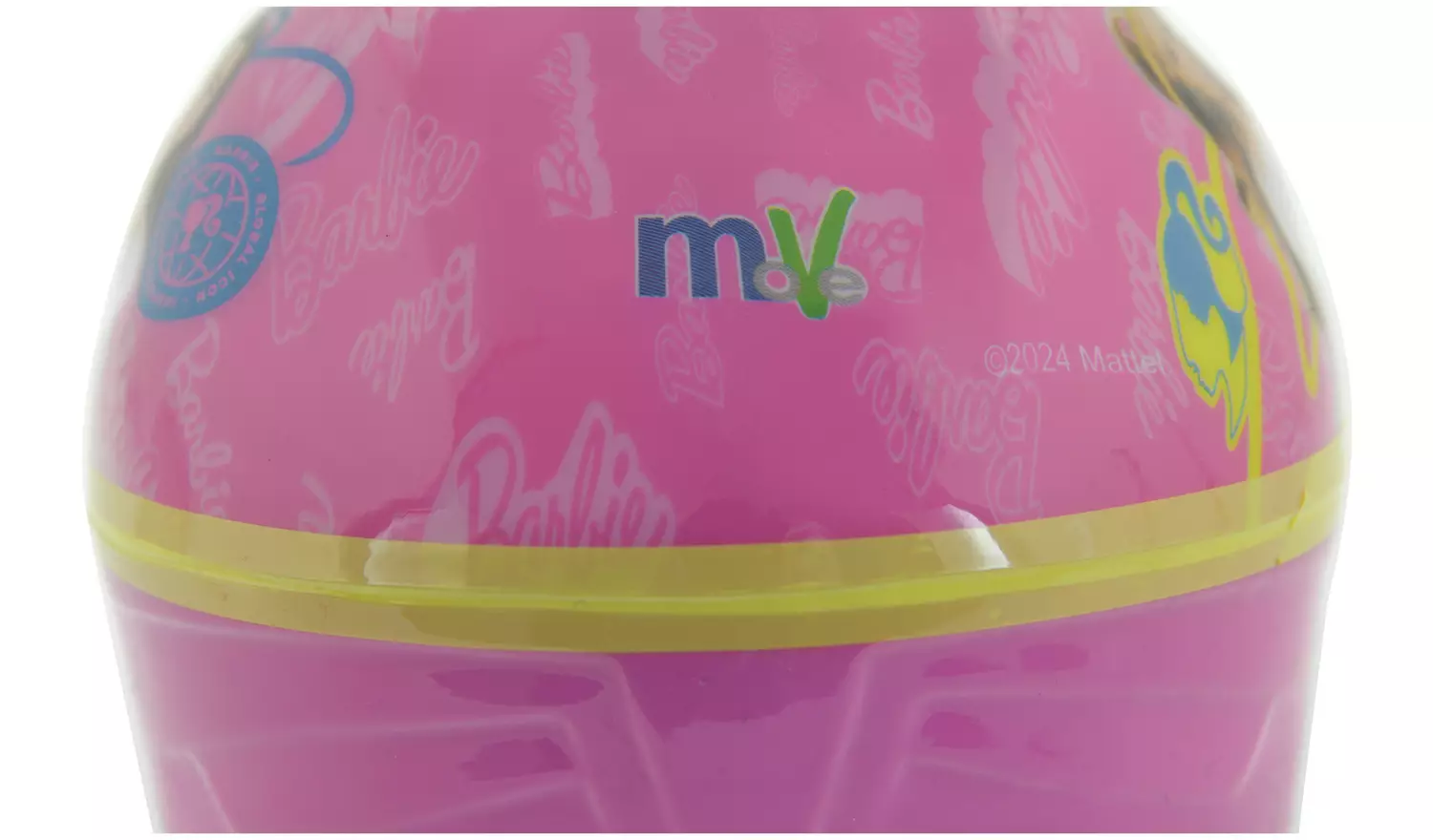 Barbie Kids Bike Helmet with Adjustable Dial Fitting - Pink