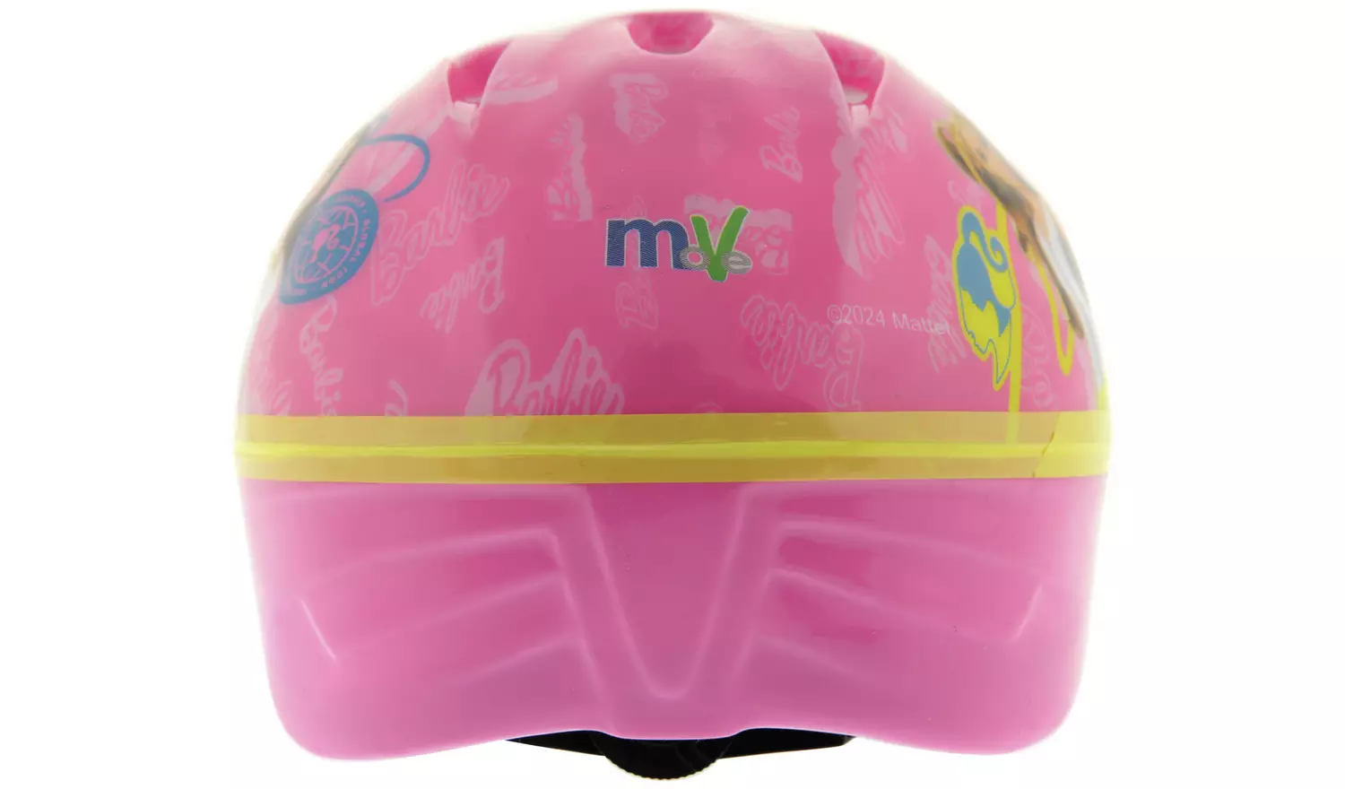 Barbie Kids Bike Helmet with Adjustable Dial Fitting - Pink