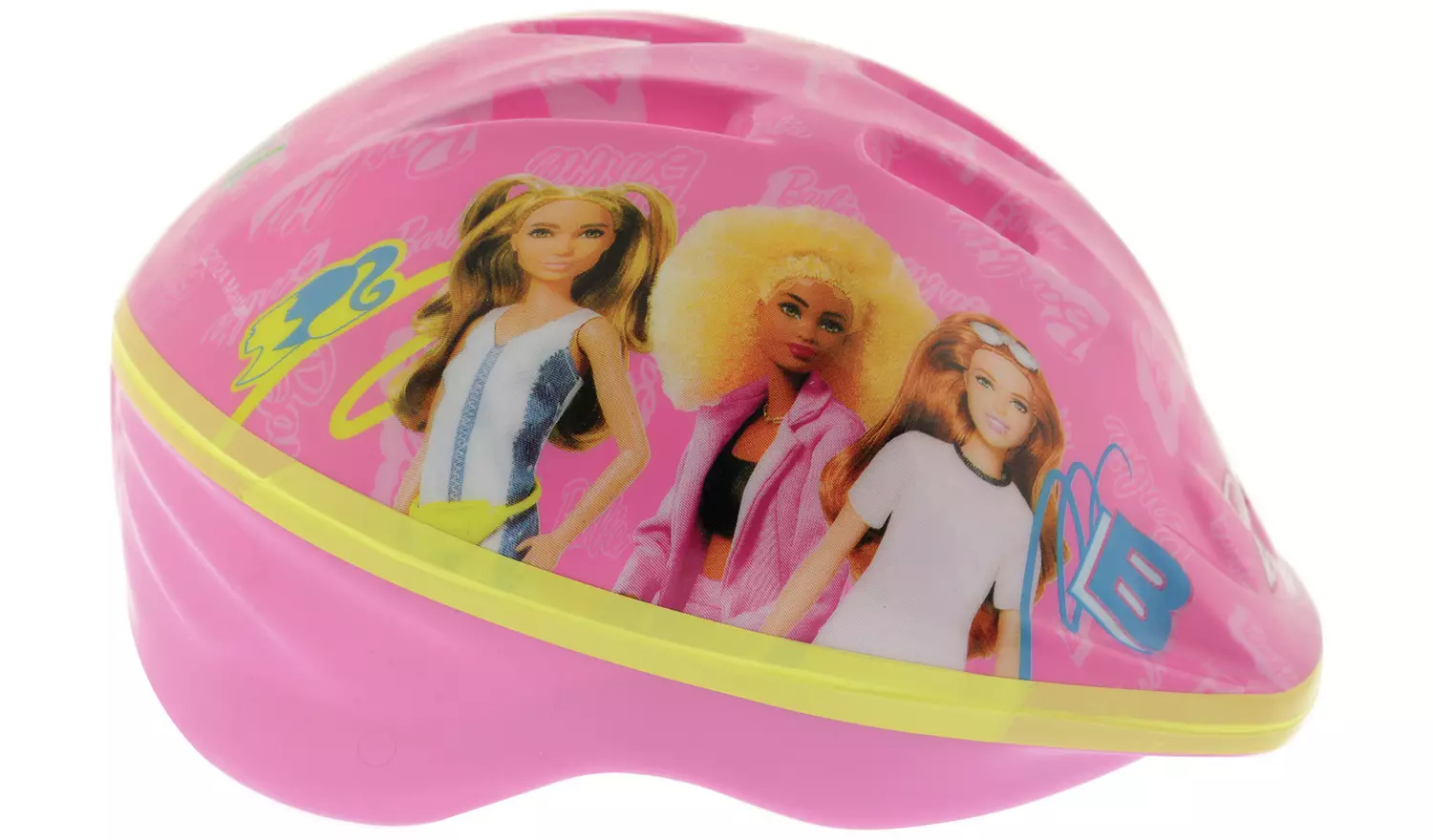 Barbie Kids Bike Helmet with Adjustable Dial Fitting - Pink