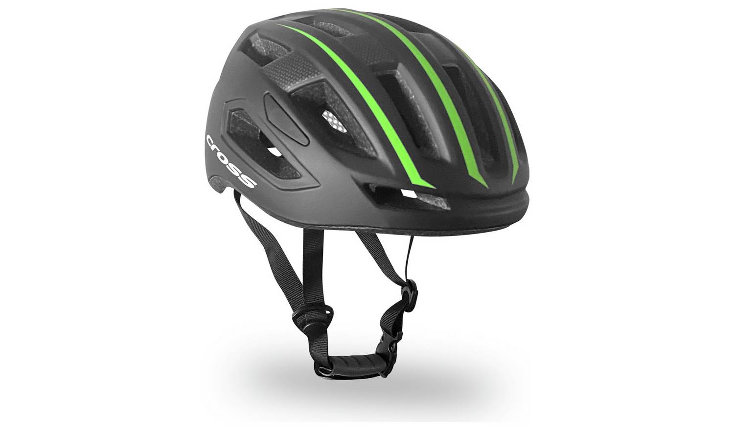 Cross 58-62cm Bike Helmet - Black and Green