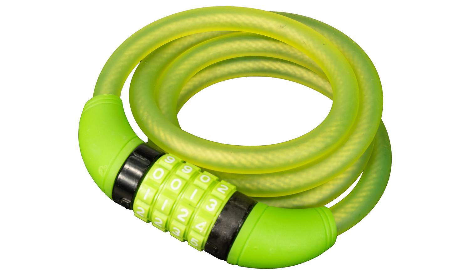 Rolson 12 x 1200mm Combination Cable Bike Lock - Green