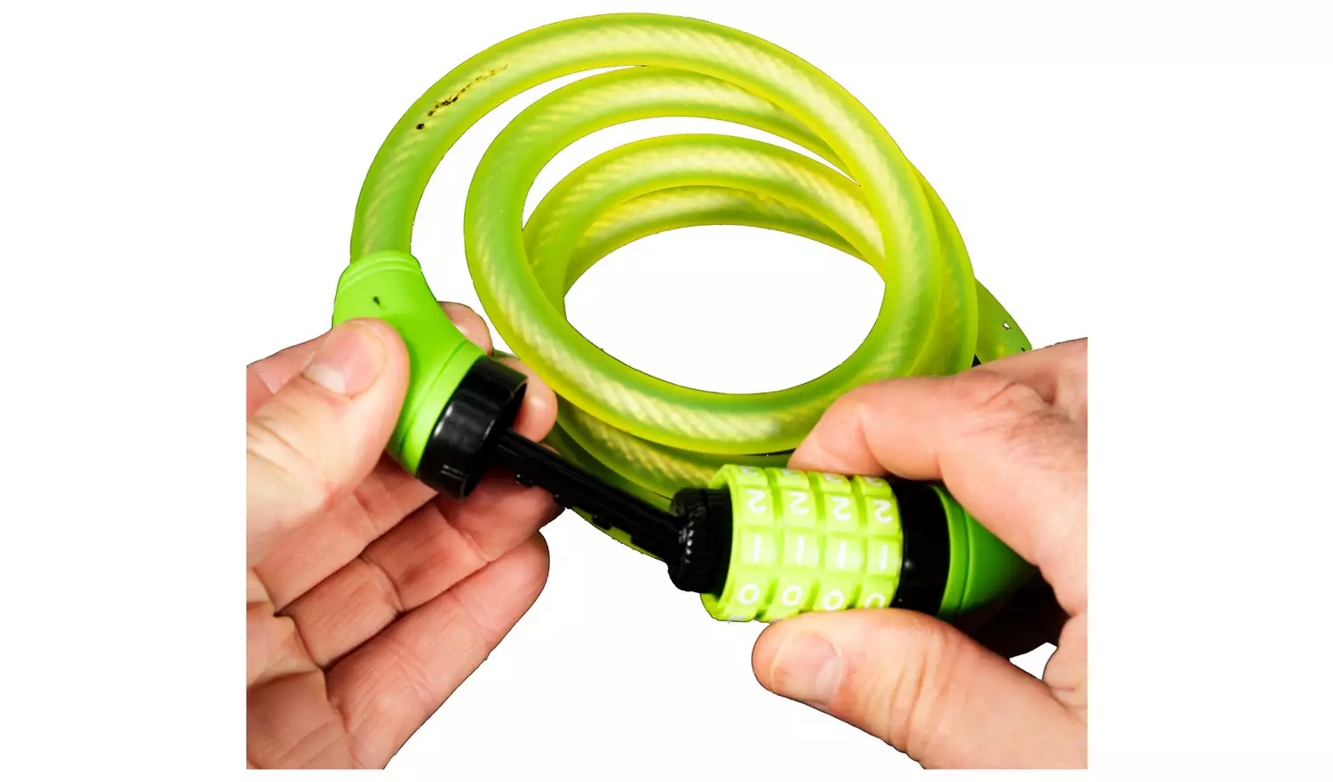 Rolson 12 x 1200mm Combination Cable Bike Lock - Green