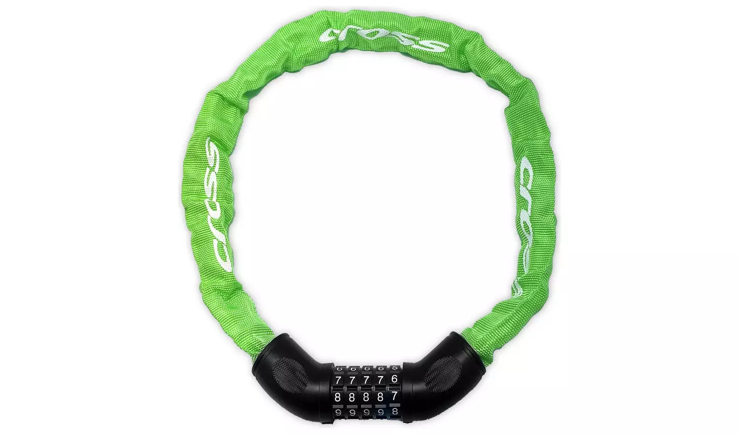 Cross Steel Kids Combination Bike Lock - Green