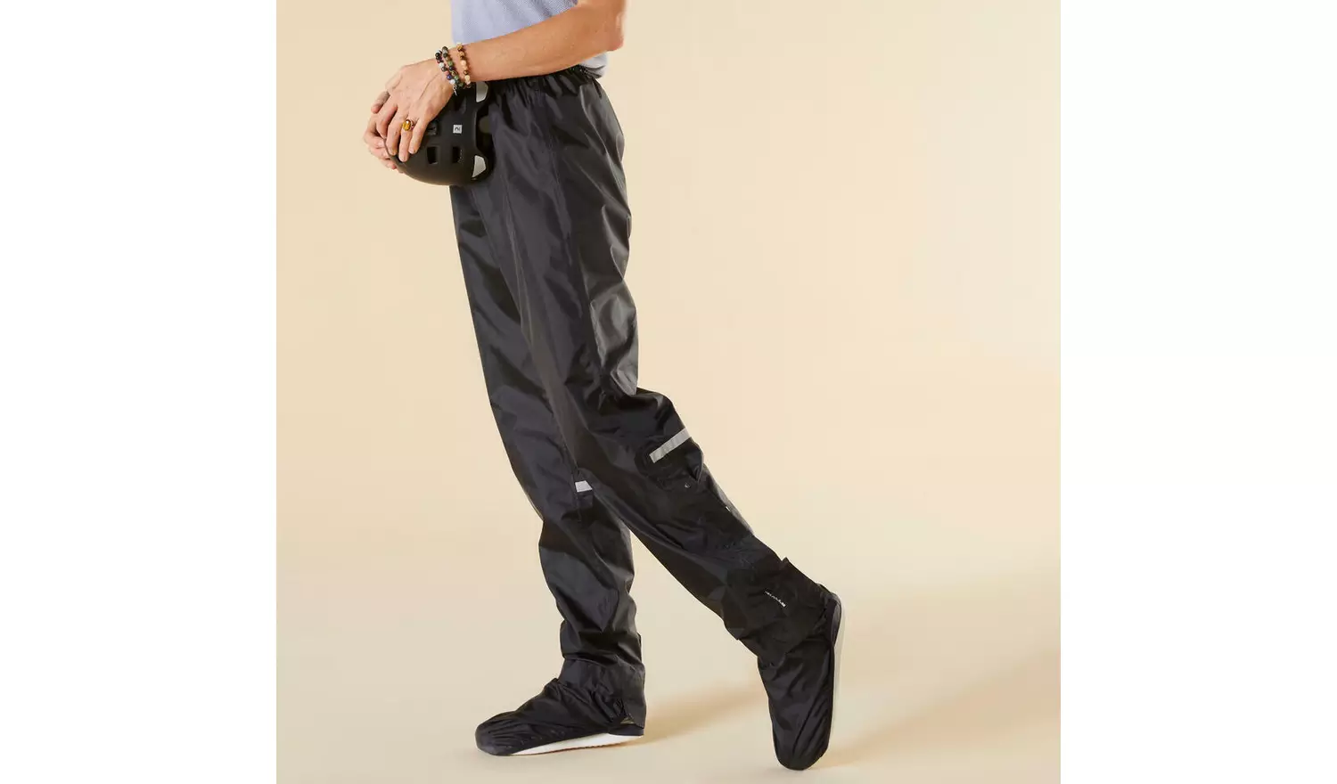 Decathlon Cycling Waterproof Overtrousers & Shoe Covers 2Xl