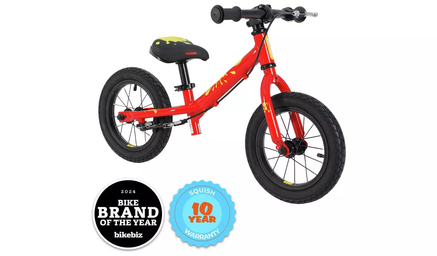 Squish 12 Inch Kids Balance Bike - Red