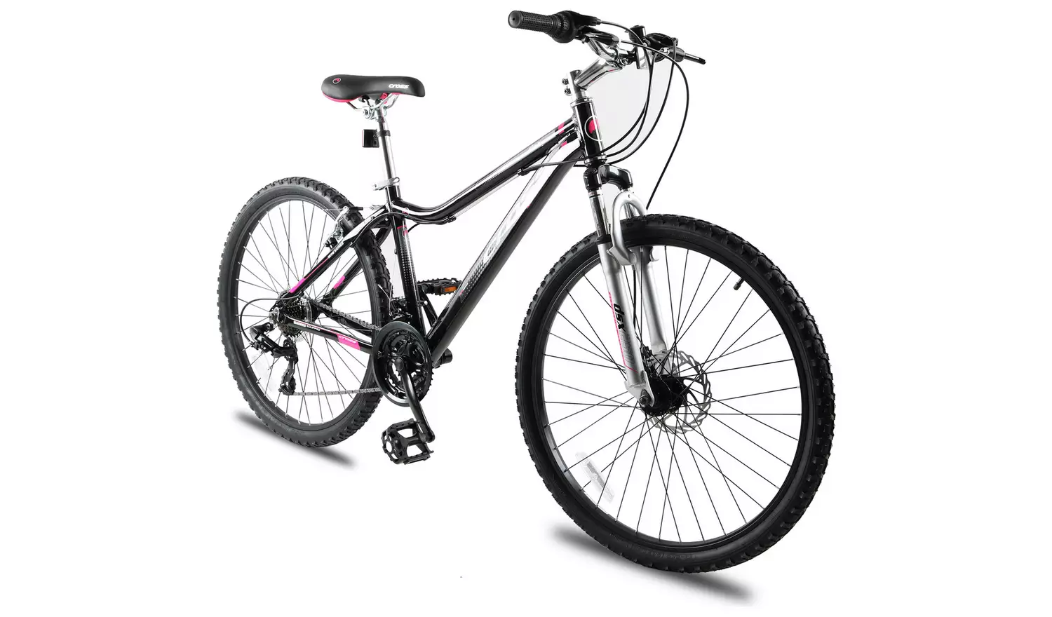 Cross FS27DX3 26" Womens Mountain Bike- Black