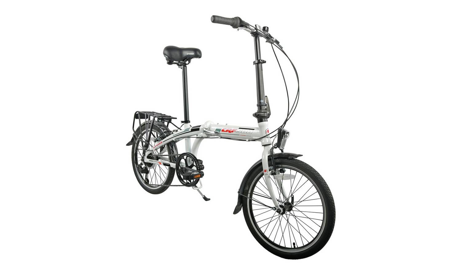 Cross CRF500 20 inch Wheel Size Unisex Folding Bike - White