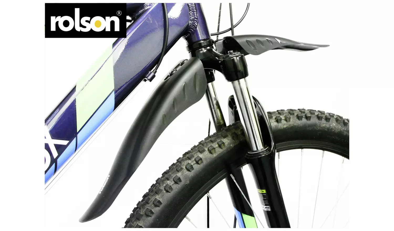 Rolson Front and Rear Bike Mudguard Set