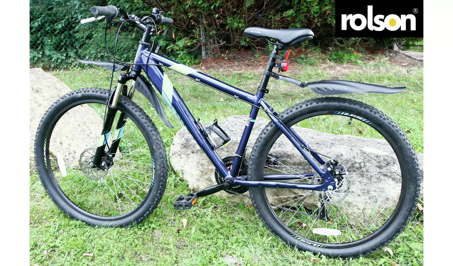 Rolson Front and Rear Bike Mudguard Set