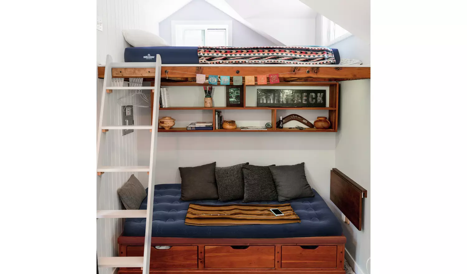 Milestone Benross Air bed Double Flocked Air mattress