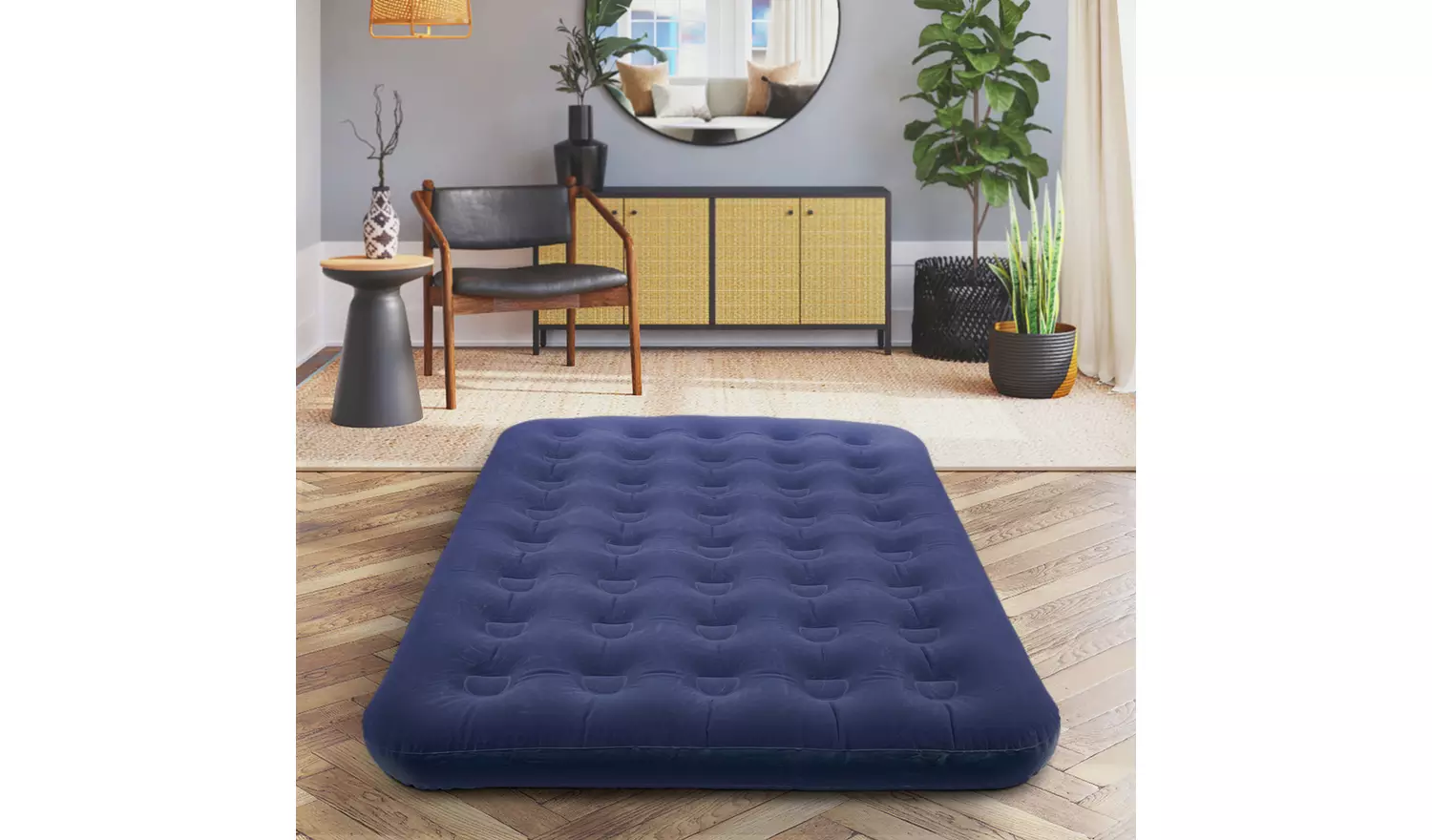 Milestone Benross Air bed Double Flocked Air mattress