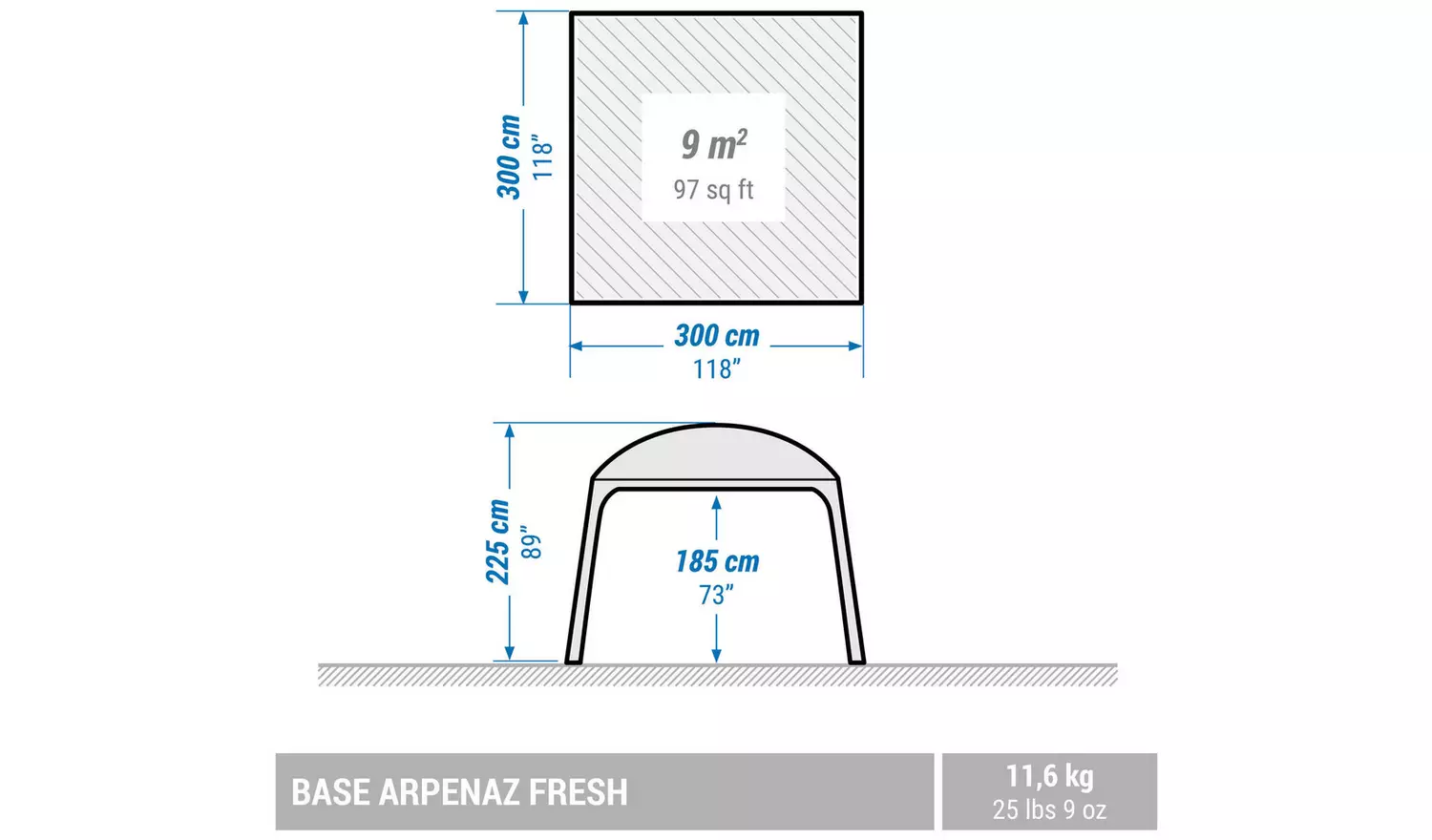 Decathlon Base Fresh Arpenaz Camping Shelter
