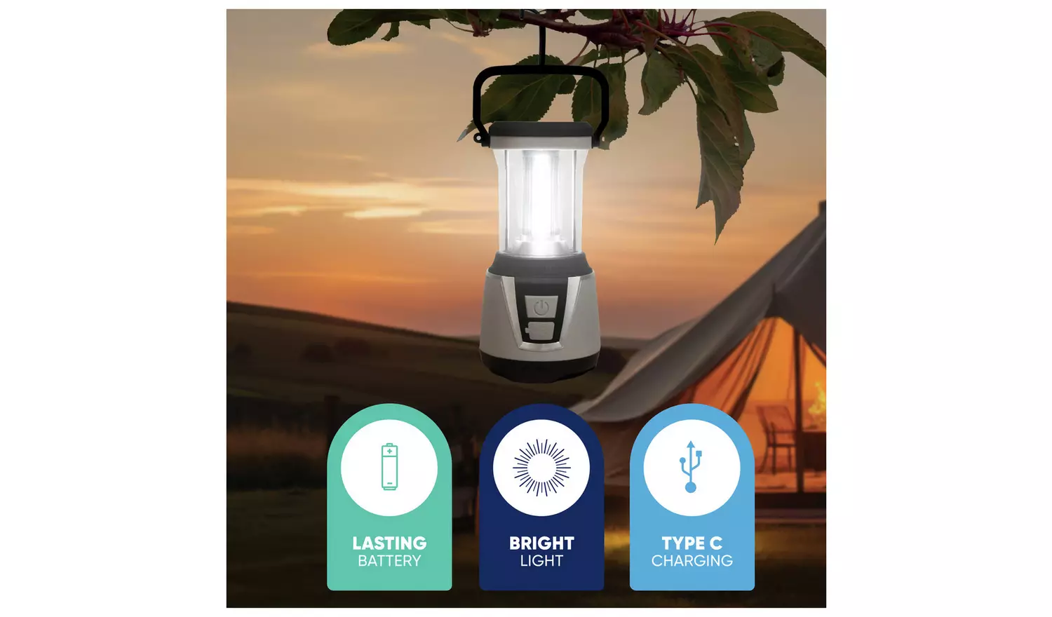 Streetwize 3W COB LED Rechargeable Camping Lantern