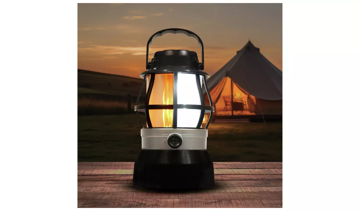 Streetwize Camping Lantern with Flame LED