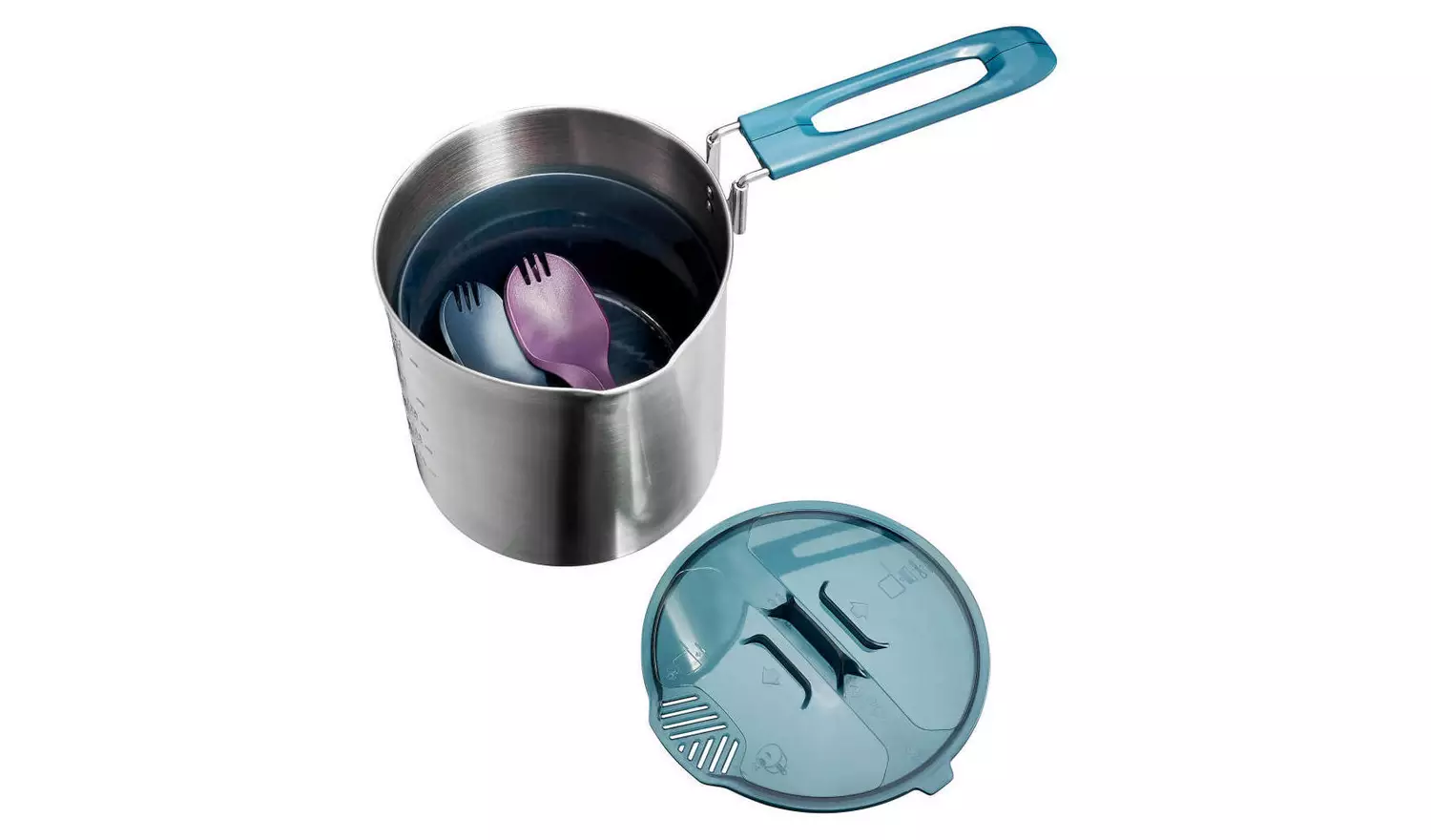 Decathlon Stainless Steel Trekking Cookset - 2-Person