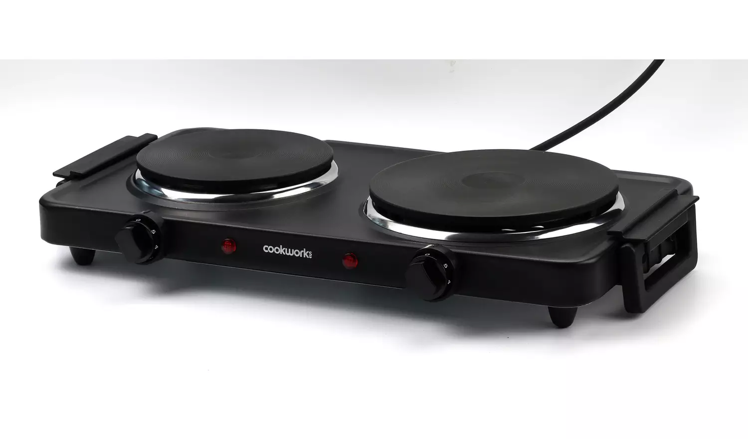 Cookworks 2500W Table Top Double Hotplate Hob